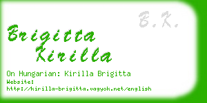 brigitta kirilla business card